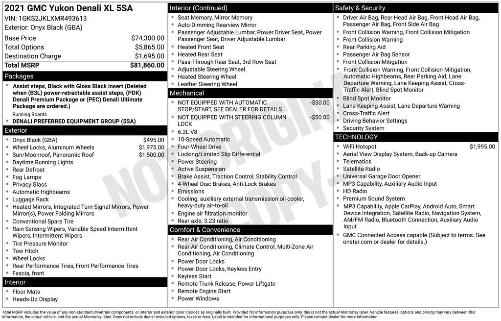 2021 GMC Yukon XL Denali
