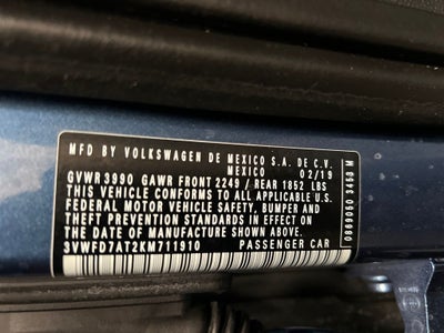 2019 Volkswagen Beetle 2.0T S