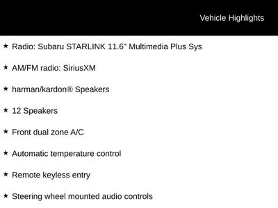 2024 Subaru Outback Onyx Edition