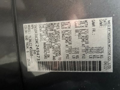 2022 Nissan Pathfinder SV