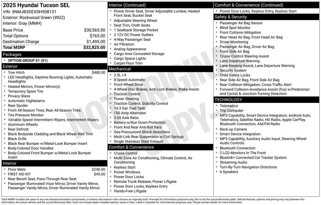 2025 Hyundai Tucson SEL