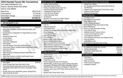 2025 Hyundai Tucson SEL Convenience