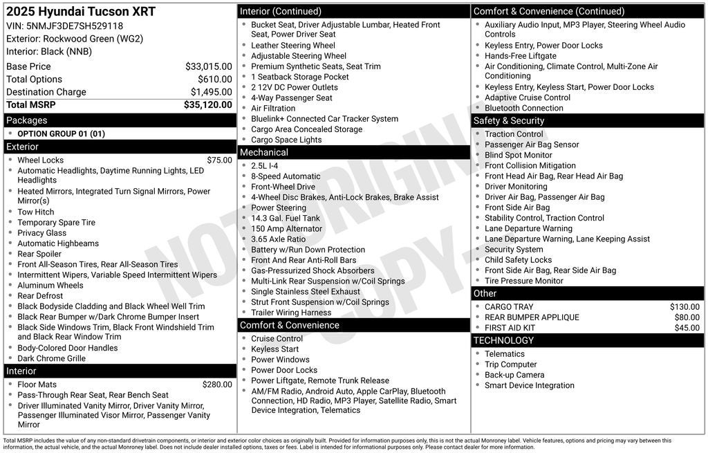 2025 Hyundai Tucson XRT