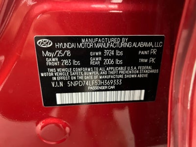 2018 Hyundai Elantra SE