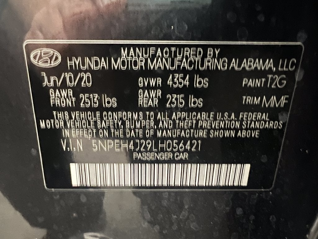 2020 Hyundai Sonata Limited