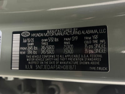 2024 Hyundai Santa Cruz Limited