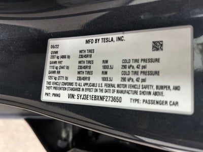 2022 Tesla Model 3 Long Range