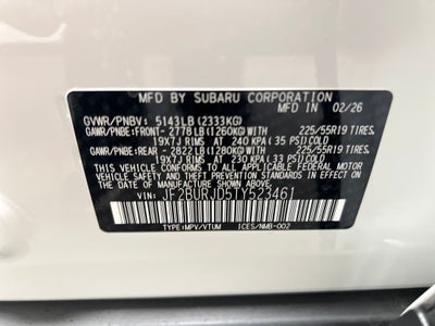 2026 Subaru Outback Touring XT