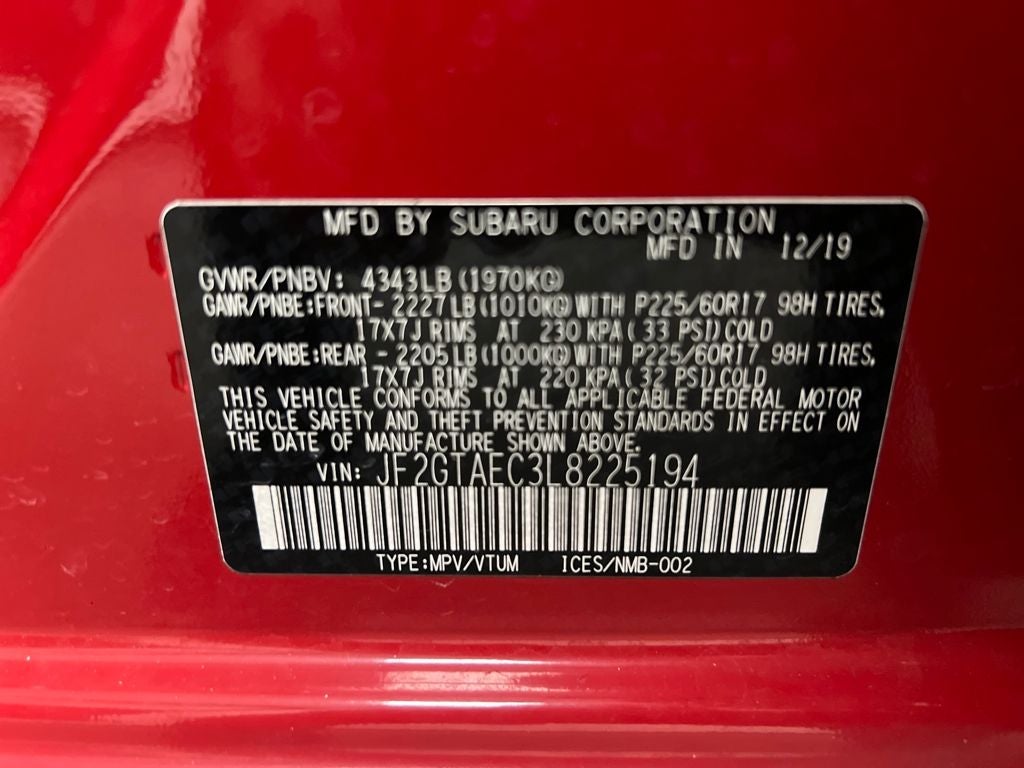 2020 Subaru Crosstrek Premium