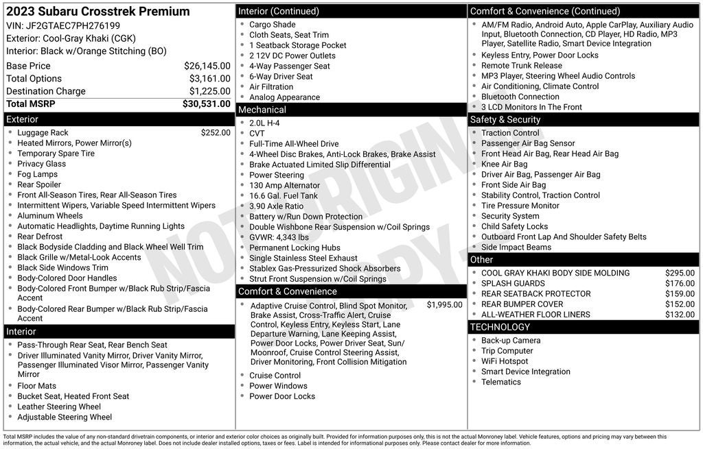 2023 Subaru Crosstrek Premium