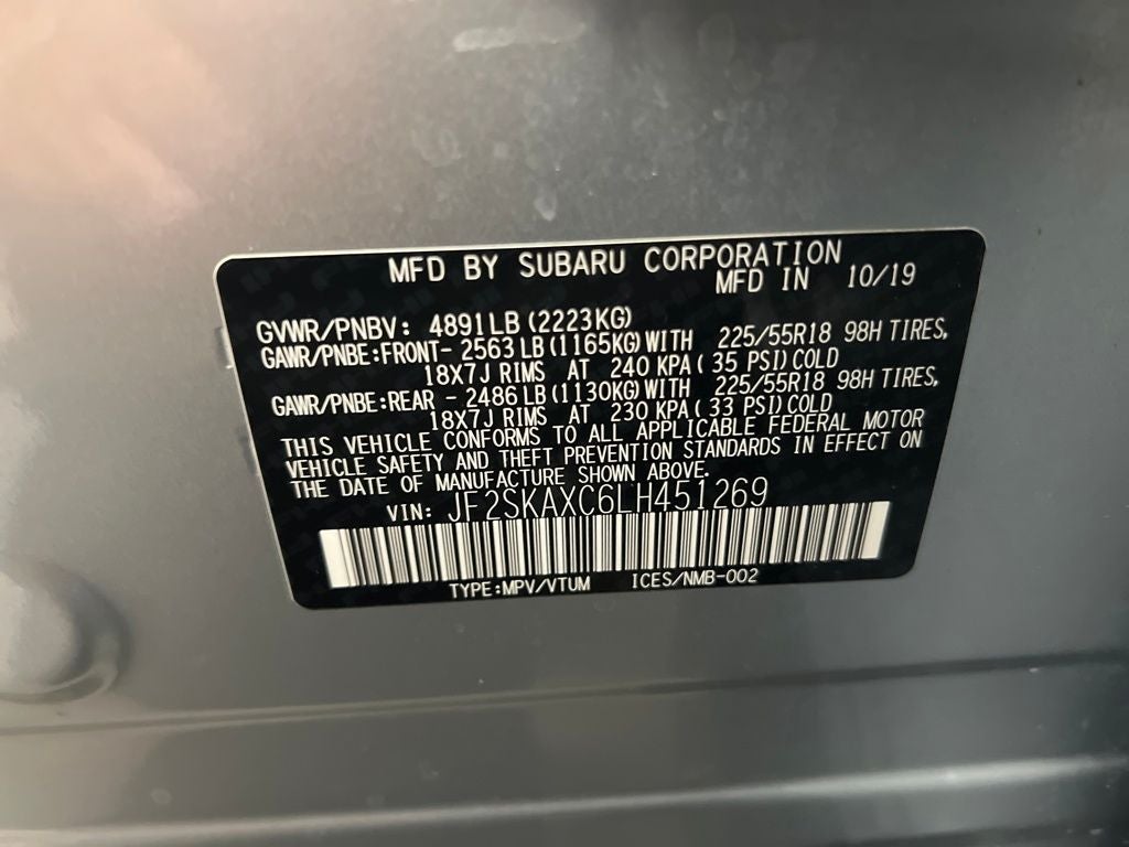 2020 Subaru Forester Touring