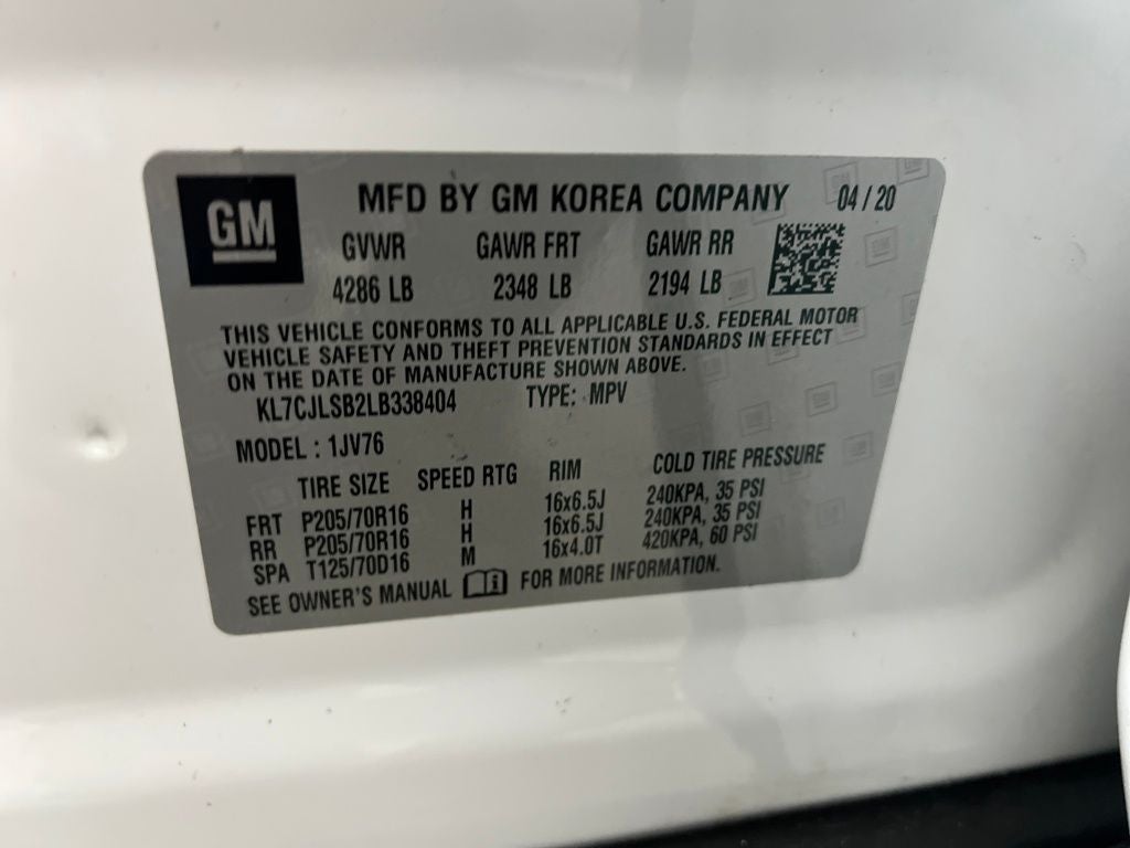 2020 Chevrolet Trax LT