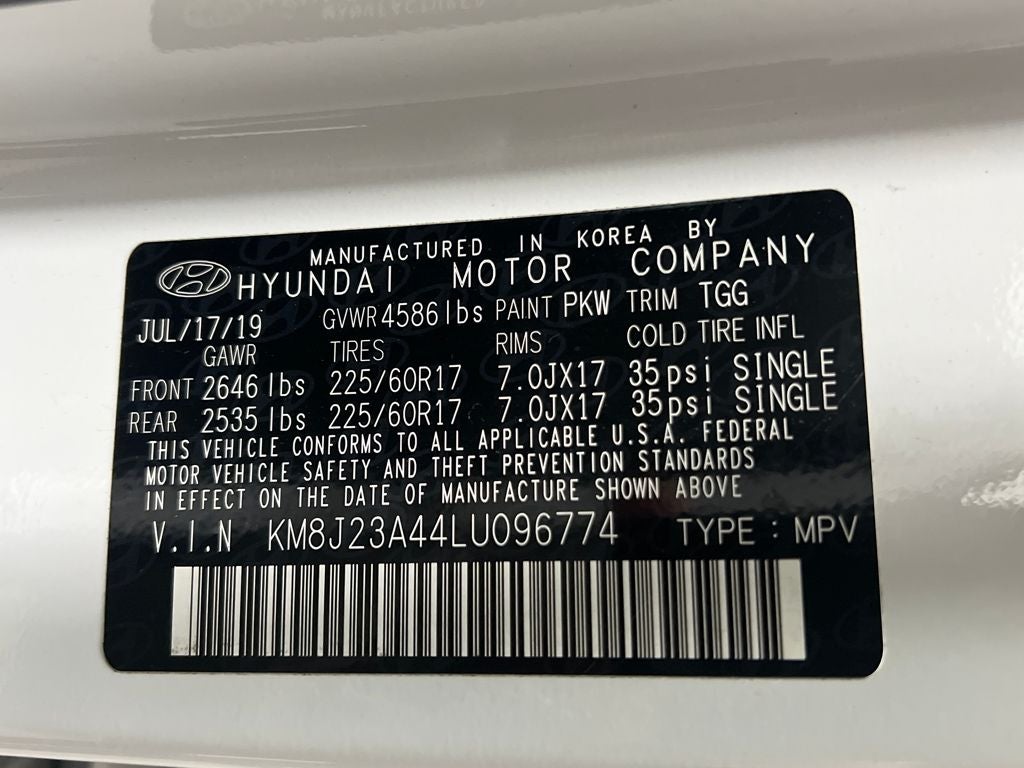 2020 Hyundai Tucson SE