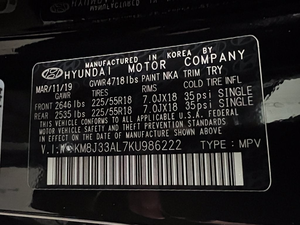 2019 Hyundai Tucson Limited