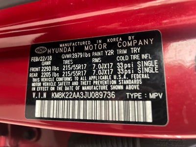 2018 Hyundai Kona SEL