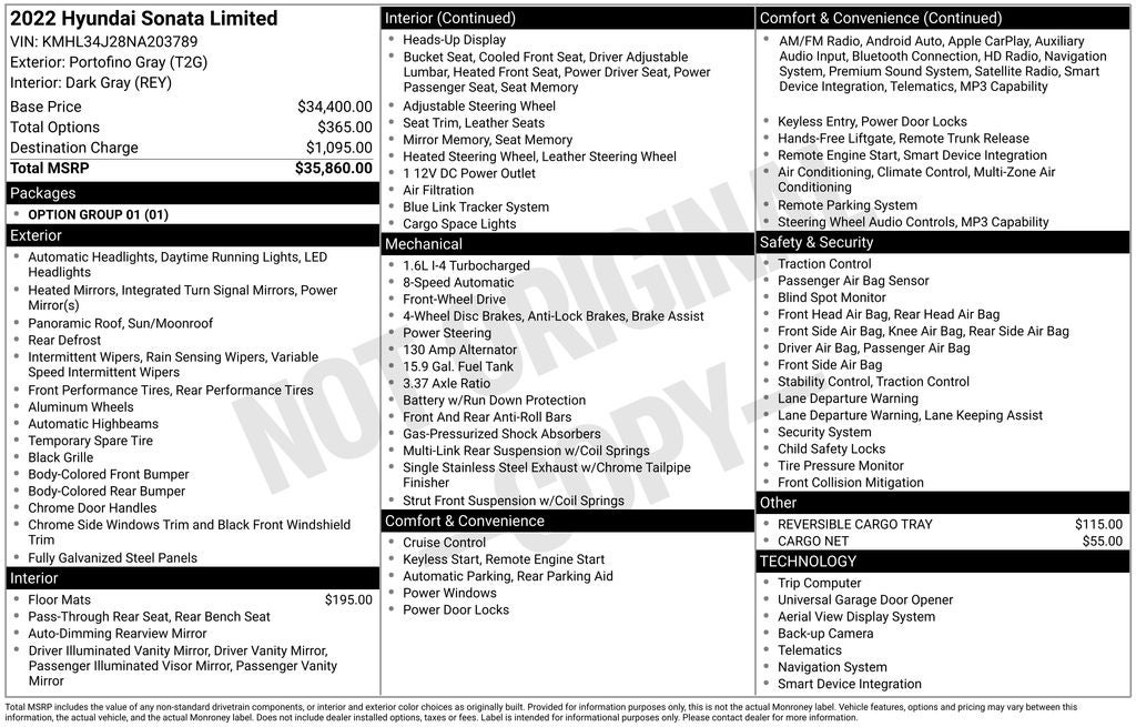 2022 Hyundai Sonata Limited