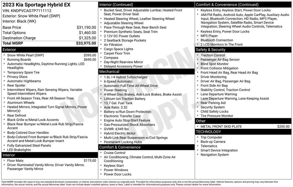 2023 Kia Sportage Hybrid EX