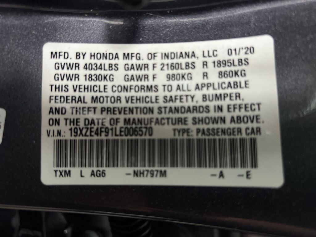 2020 Honda Insight Touring