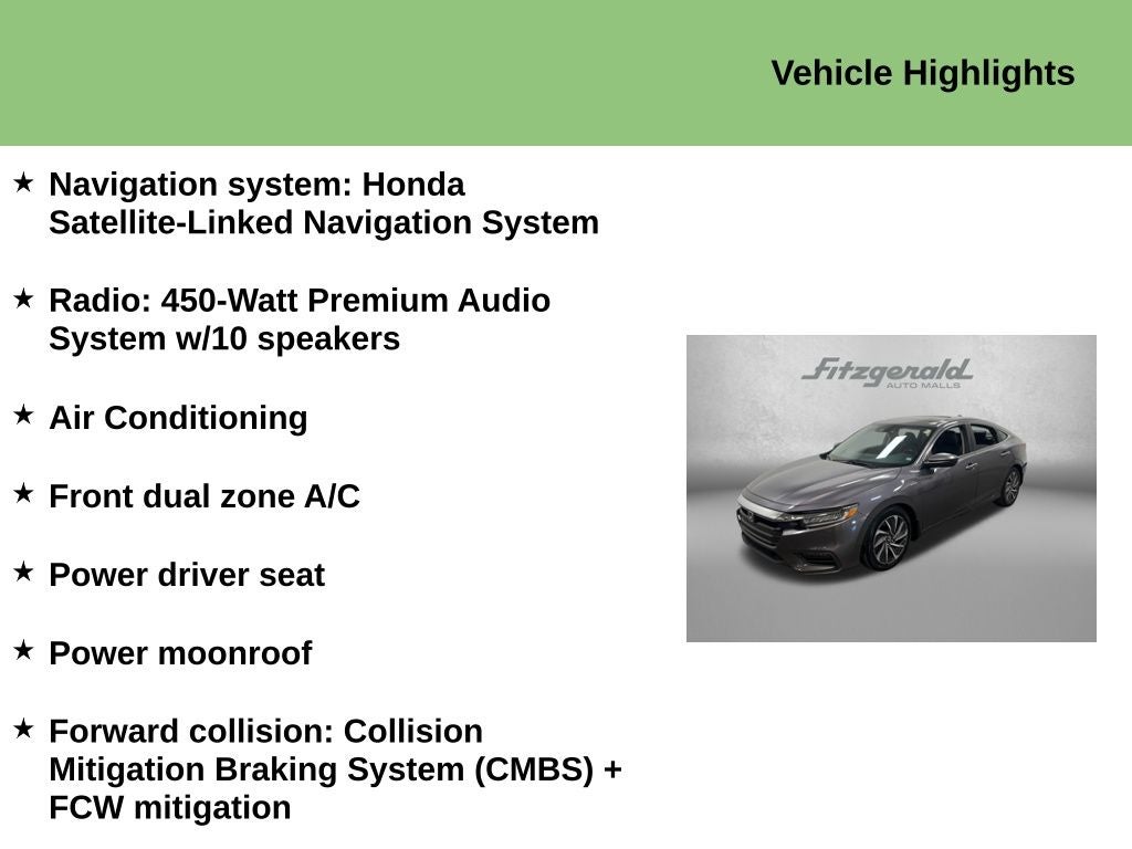 2020 Honda Insight Touring