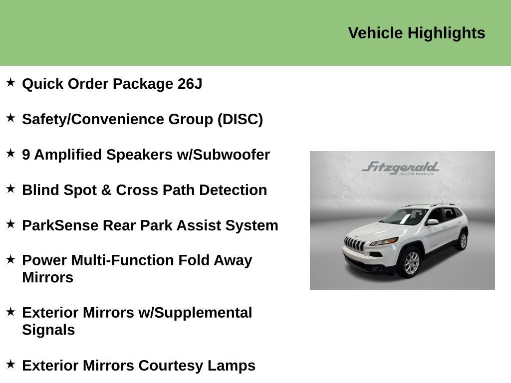 2017 Jeep Cherokee Latitude FWD