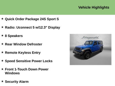 2024 Jeep Wrangler 4-Door Sport S 4x4