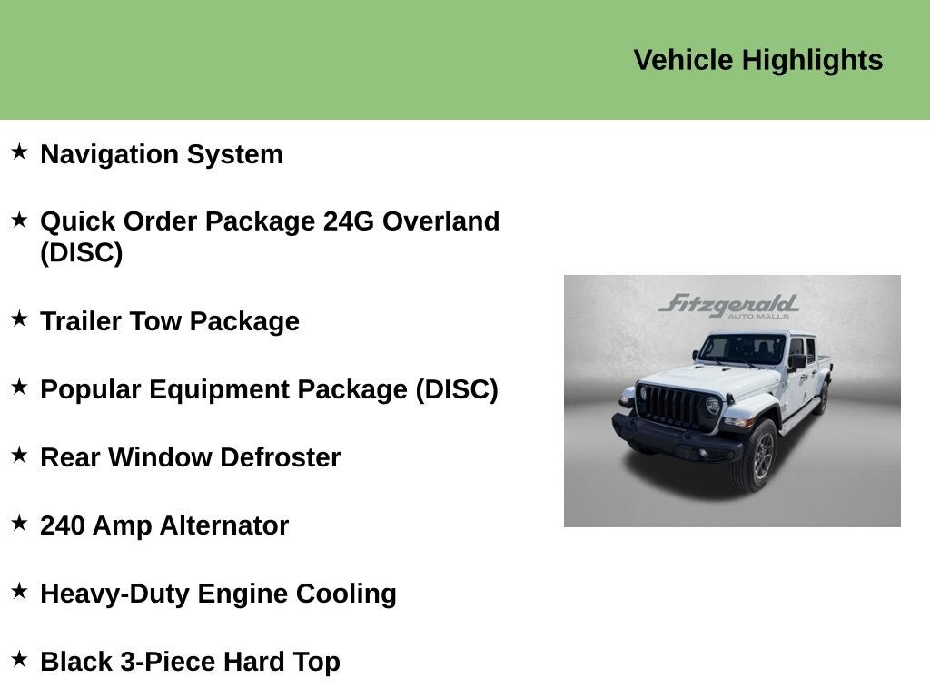 2023 Jeep Gladiator Overland 4x4