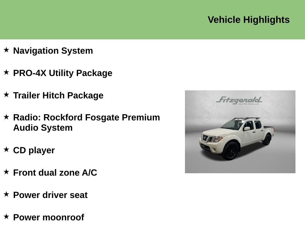 2020 Nissan Frontier Crew Cab PRO-4X 4x4