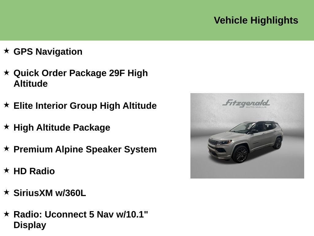 2023 Jeep Compass High Altitude 4x4