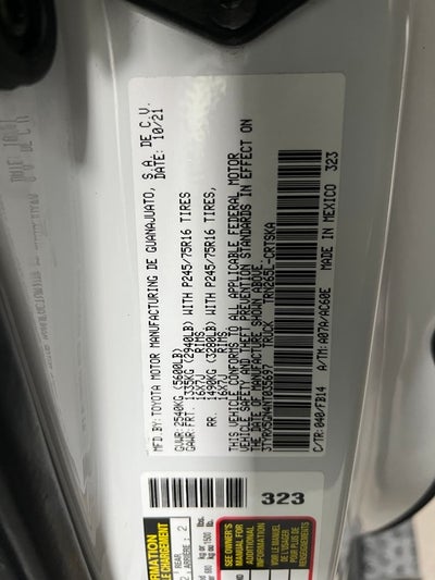 2022 Toyota Tacoma SR