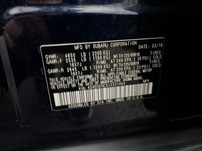 2018 Subaru Outback 3.6R Limited