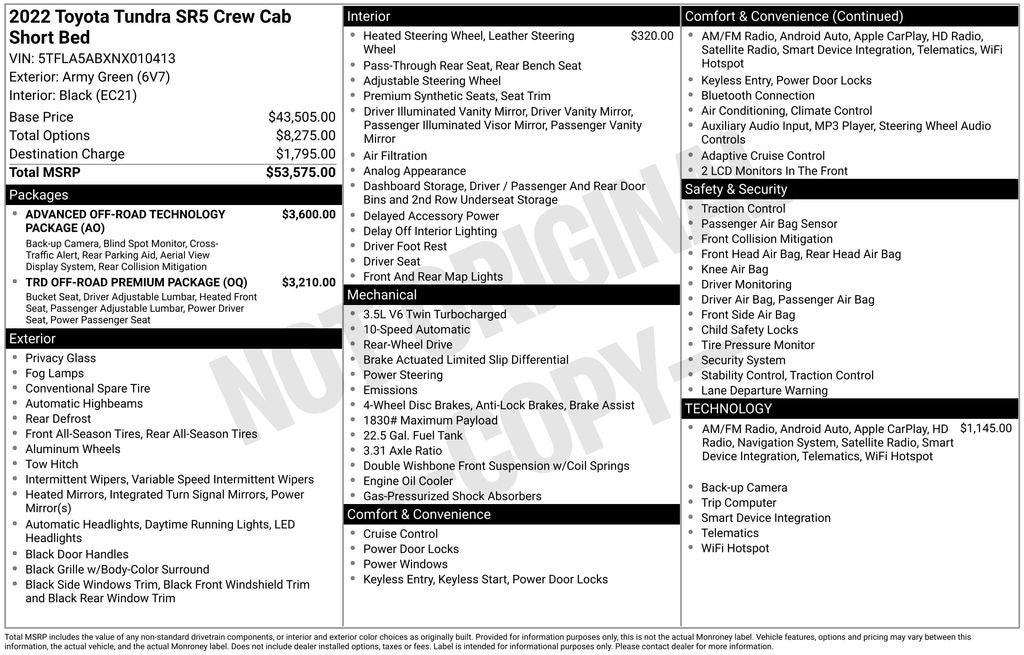2022 Toyota Tundra SR5