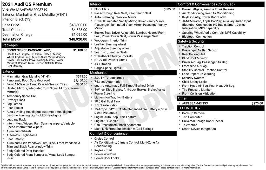 2021 Audi Q5 45 Premium quattro