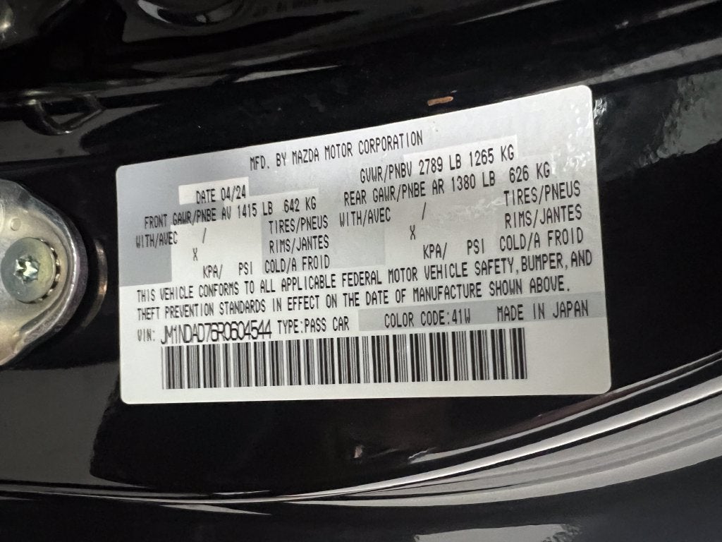 2024 Mazda Mazda MX-5 Miata Grand Touring