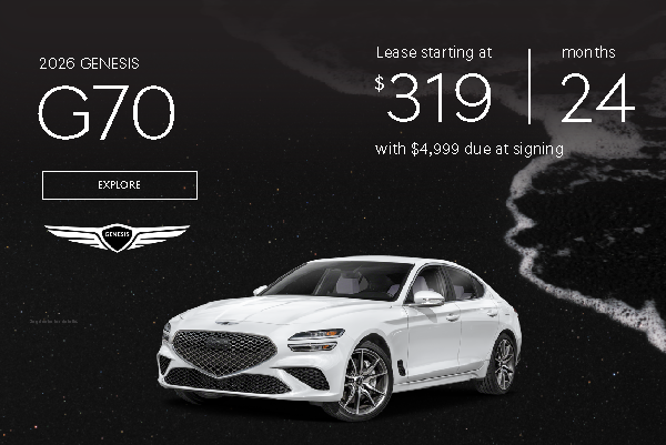 September 2026 G70 Offer Mobile Banner